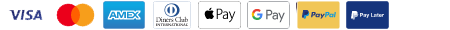We accept the following payment methods